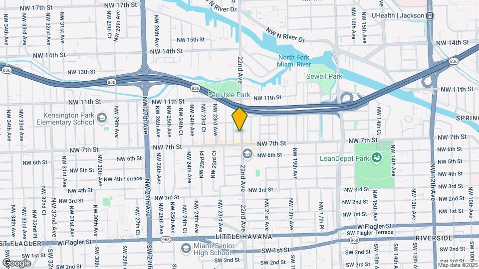 744 NW 22nd Ave Mapa y Detalles de la Ubicación