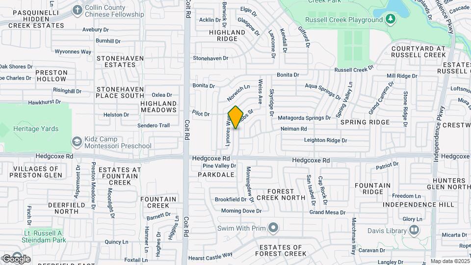 8105 Hazeltine Dr Map and Location Details