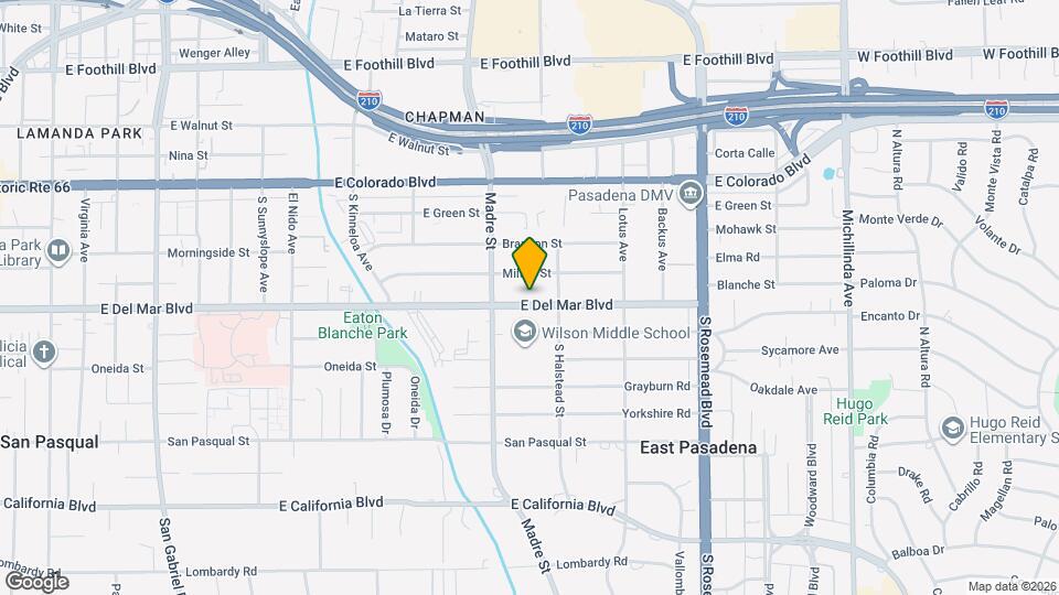 3457 E Del Mar Blvd Map and Location Details