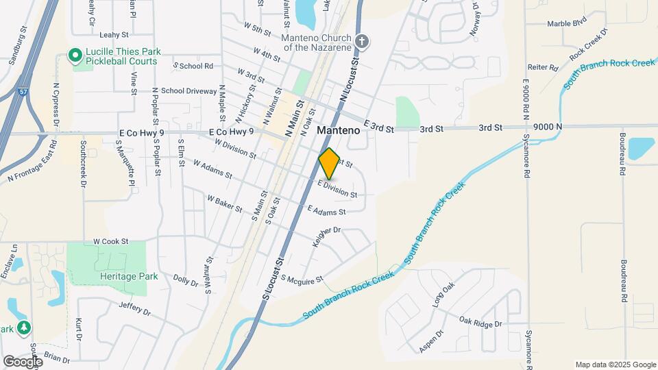 103 E Division St Map and Location Details