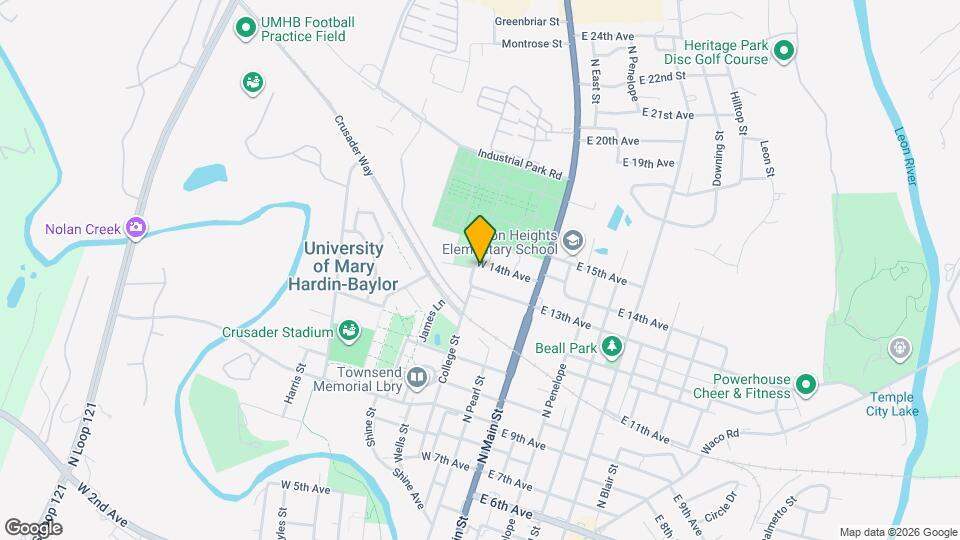 301 W 14th Ave Map and Location Details