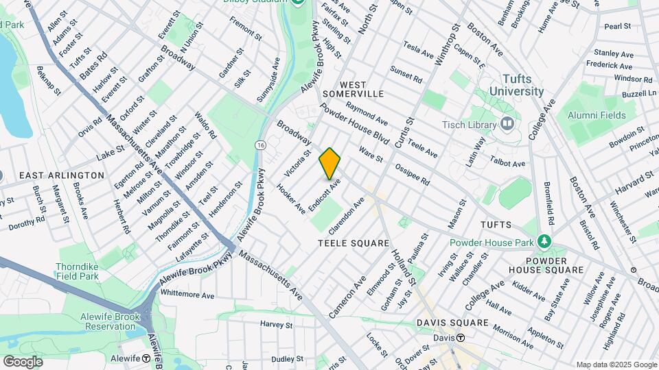 21 Endicott Ave, Unit 1 Map and Location Details