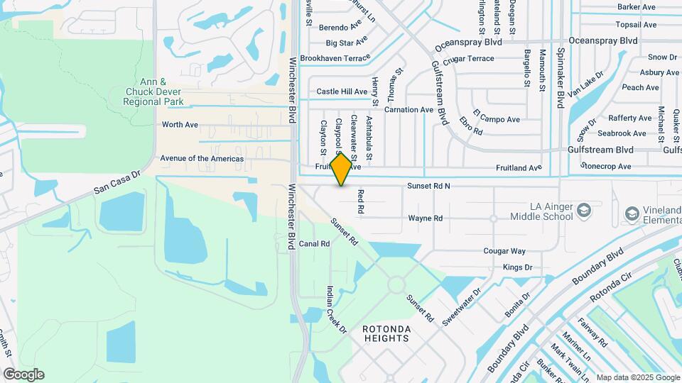 405 Sunset Rd Map and Location Details