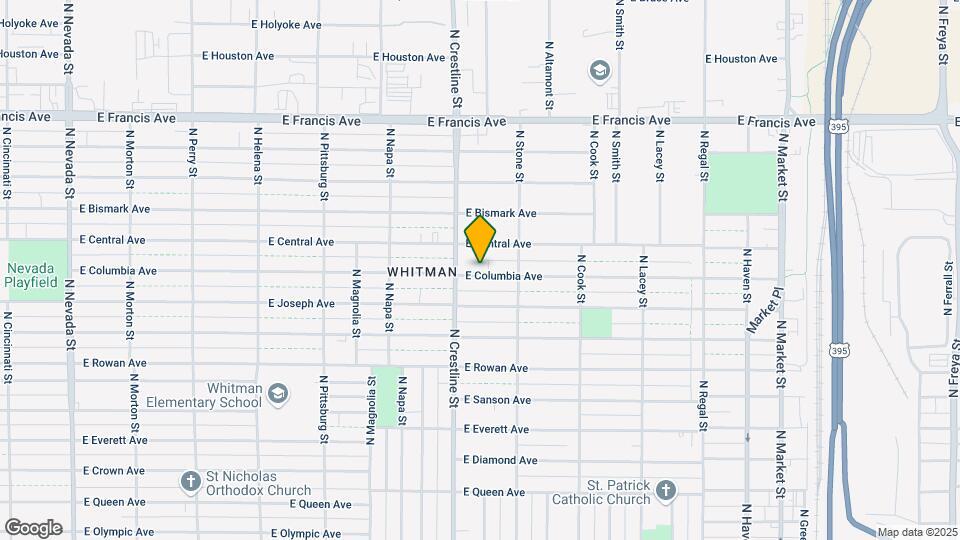 2119 E Columbia Ave Map and Location Details