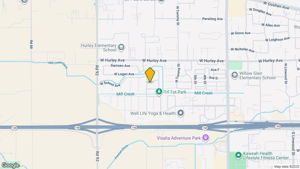 6227 W Oak Ave Map and Location Details