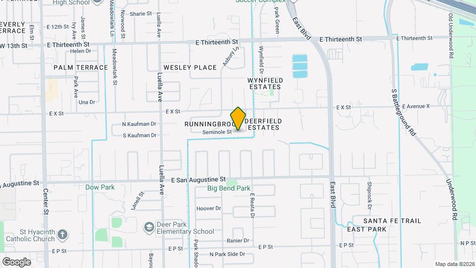 1602 Seminole St Map and Location Details
