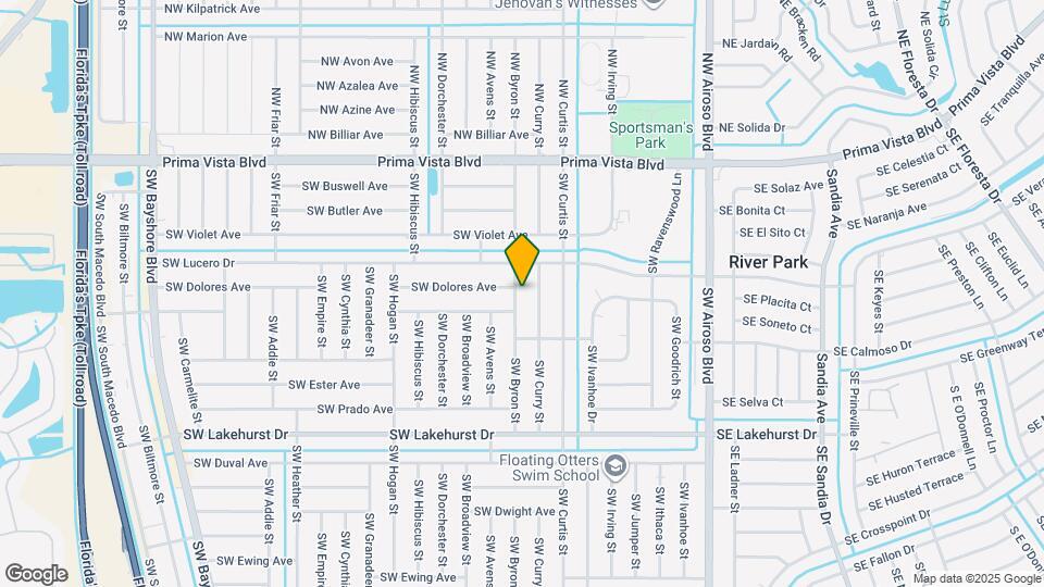 627 SW Byron St Map and Location Details