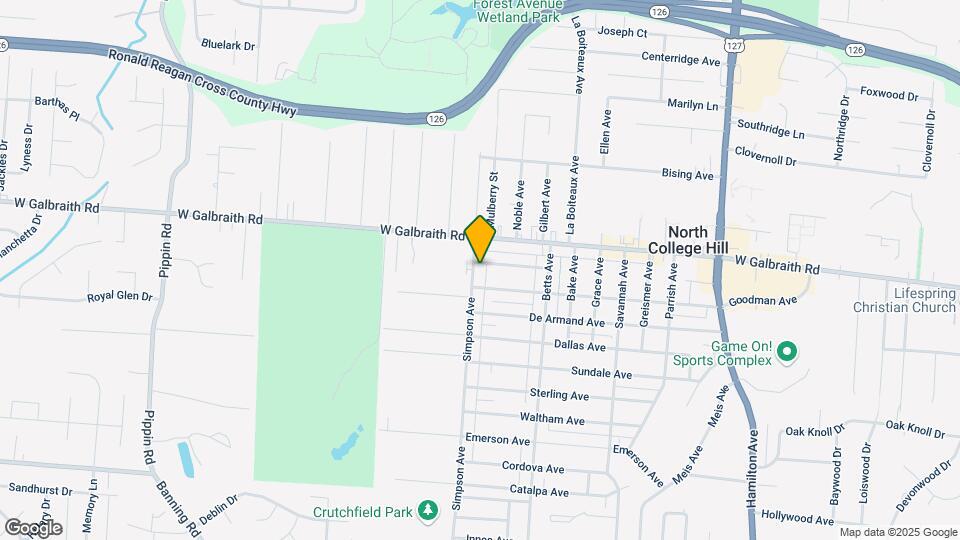 6830 Simpson Ave Map and Location Details