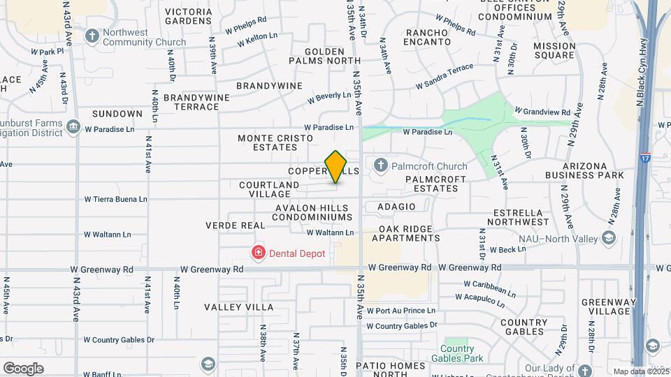 3532 W Kathleen Rd Map and Location Details