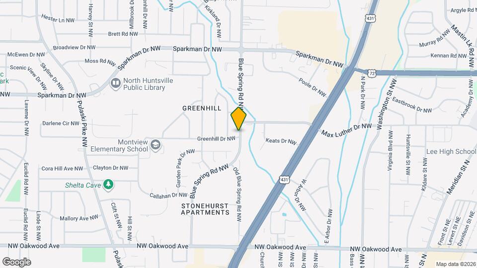2601 Blue Spring Rd NW Map and Location Details