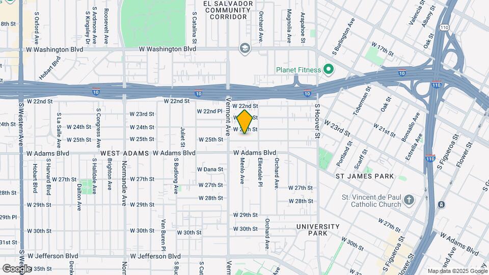 1341 W 25th St Map and Location Details
