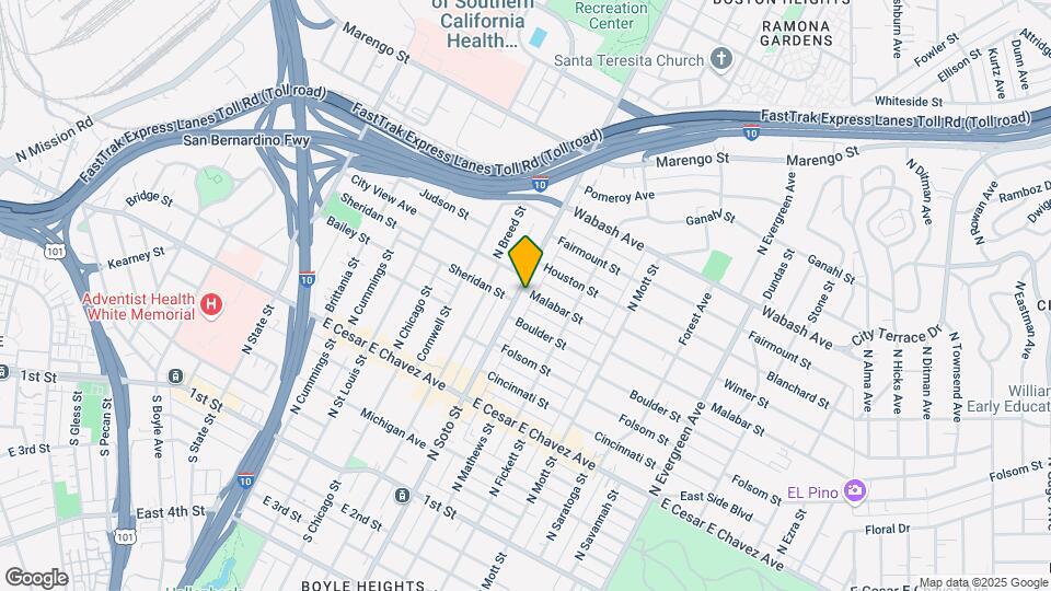 2402 Malabar St Map and Location Details