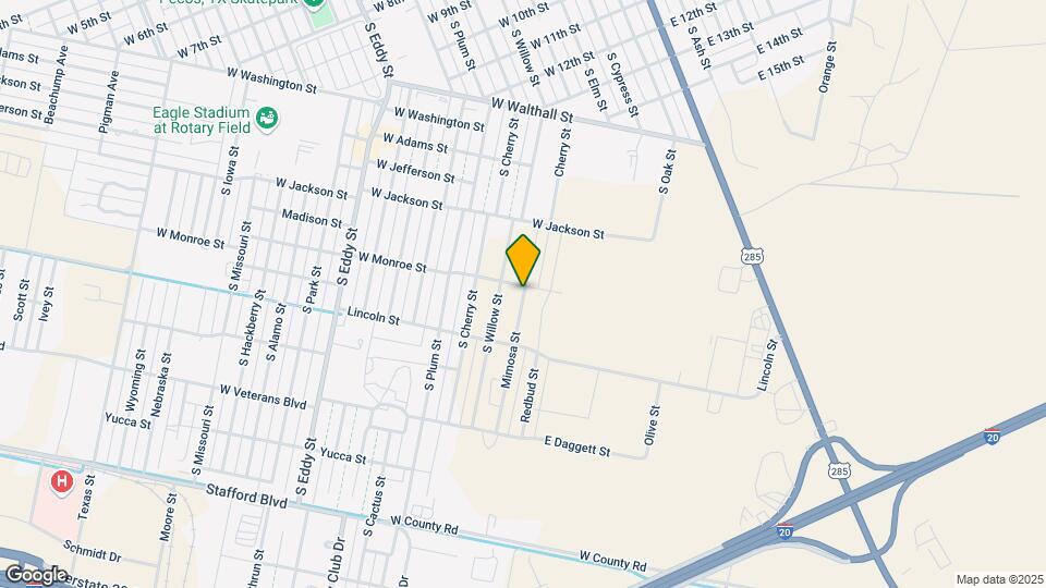 1510 Mimosa St Map and Location Details