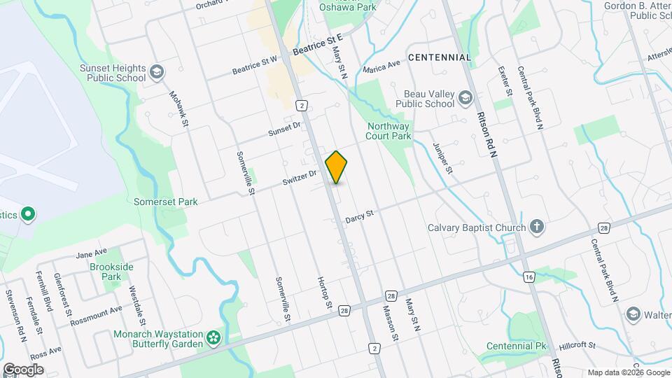 855 Simcoe St N, Unit Unit #3 Map and Location Details