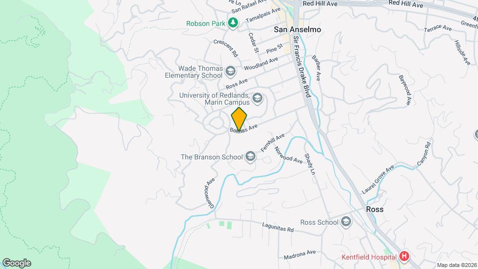 127 Bolinas Ave Map and Location Details