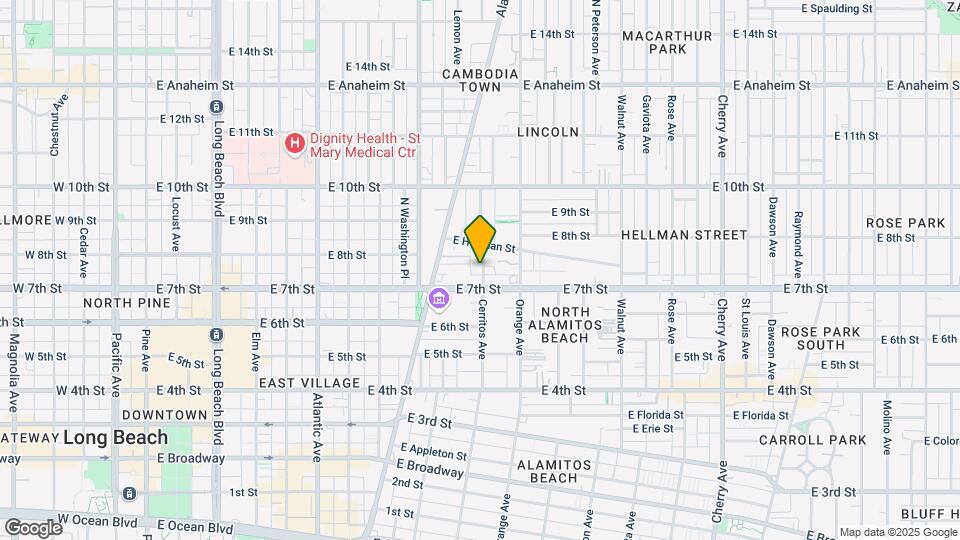 733 Cerritos Ave Map and Location Details