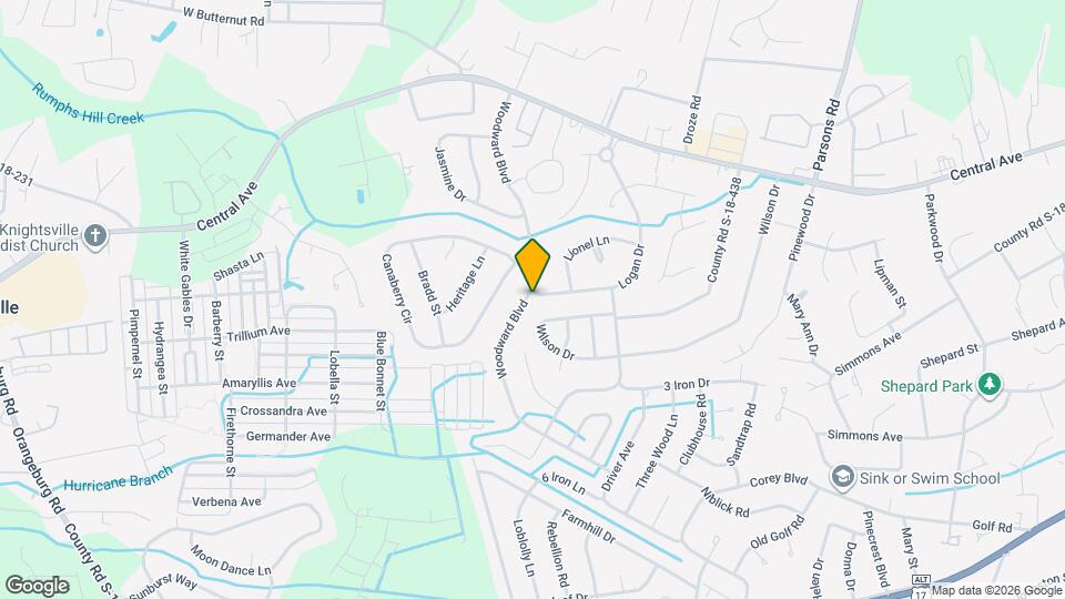 317 Woodward Blvd Map and Location Details