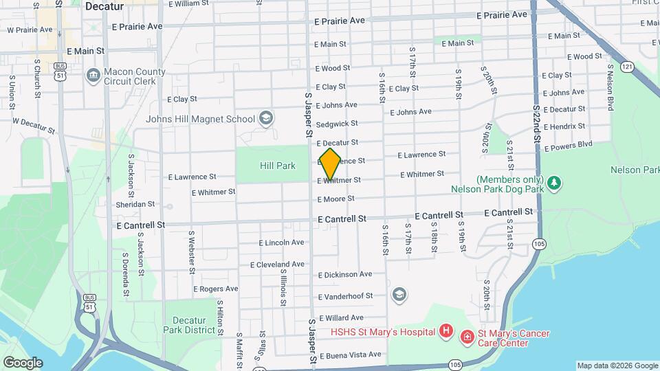 1303 E Whitmer St Map and Location Details