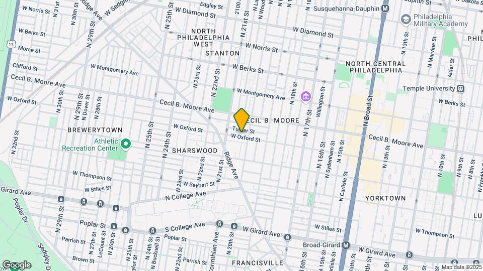 2017 W Oxford St Map and Location Details