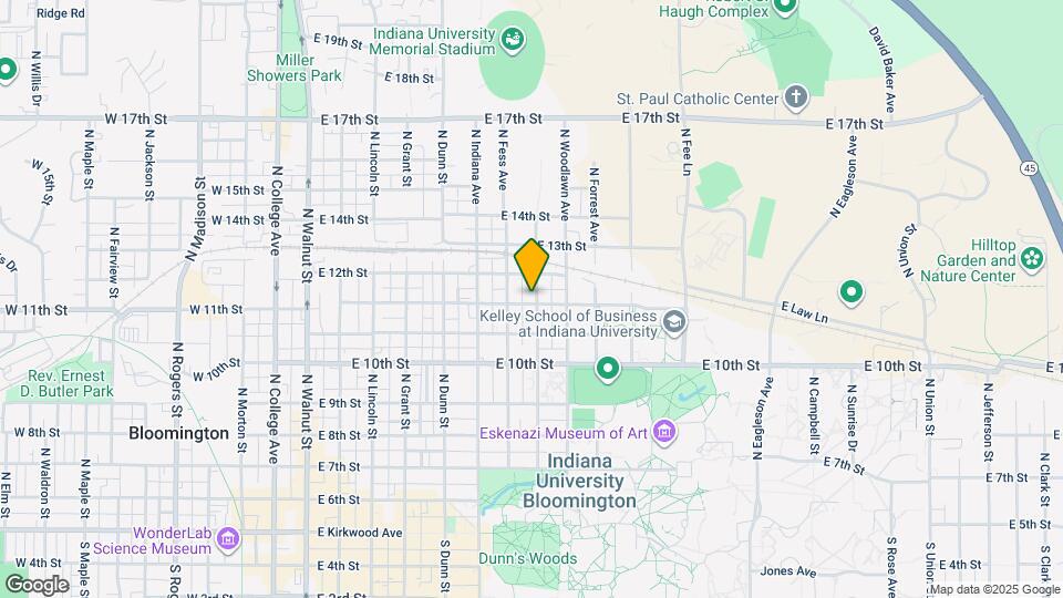 723 E 11th St Map and Location Details