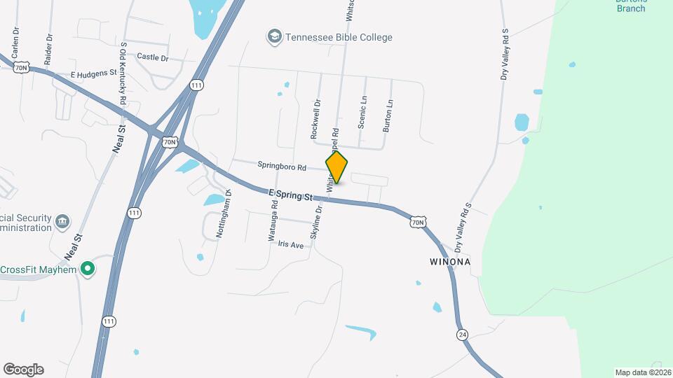 658 Whitson Chapel Rd Map and Location Details