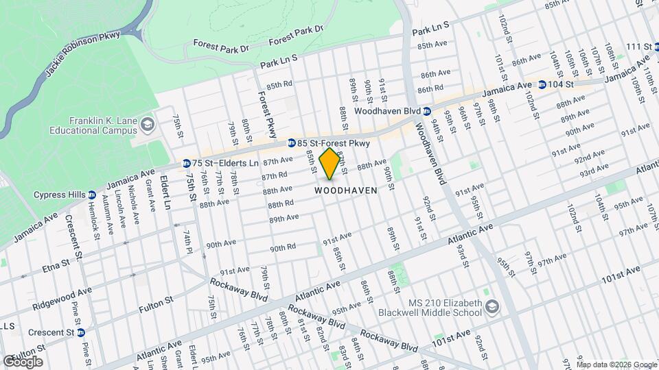 88-12 86th St Map and Location Details