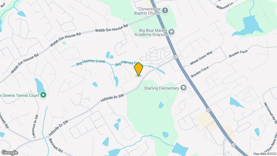 1625 Hill Crossing Ct Map and Location Details