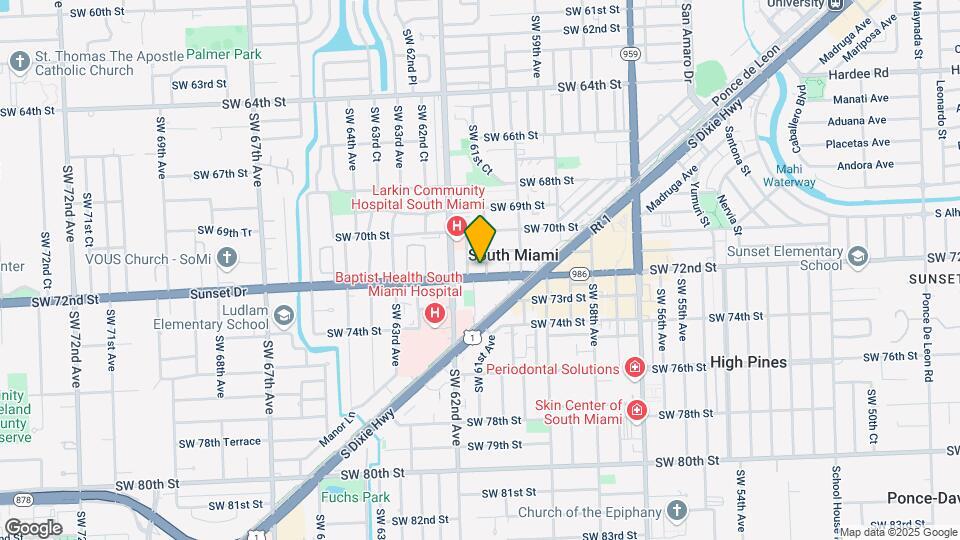 Metro South Senior Apartments Map and Location Details