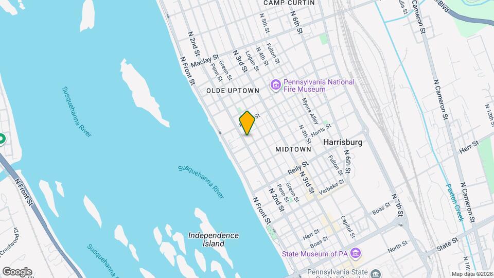 1709 N 2nd St Map and Location Details