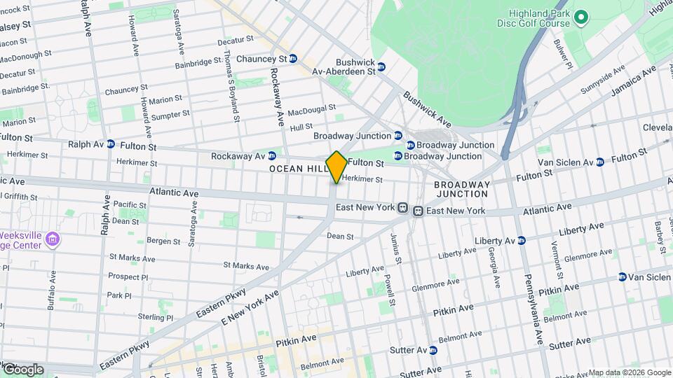EASTERN PARKWAY, Unit 2F Map and Location Details