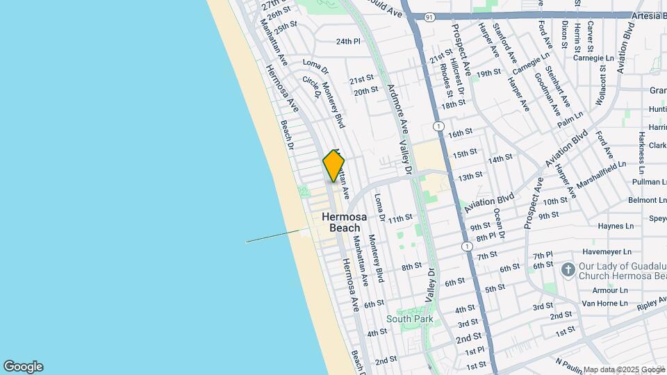 1400 Hermosa Ave Mapa y Detalles de la Ubicación