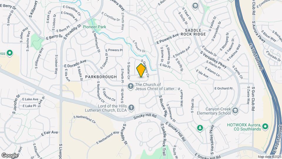 5893 S Quemoy Cir Map and Location Details