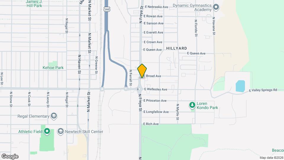 4730 N Freya St Map and Location Details