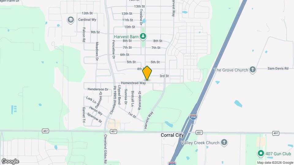 1312 Homestead Way Map and Location Details