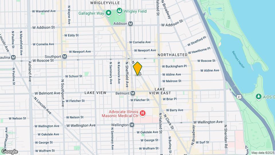 Brand New Lakeview Apartments Map and Location Details