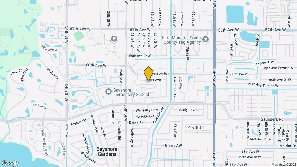 6043 Coral Way Map and Location Details