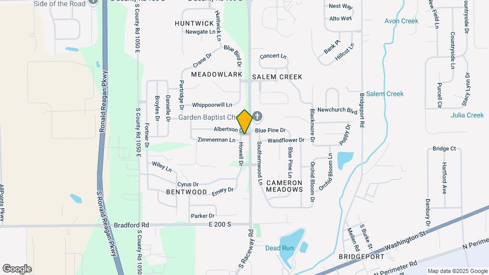 1619 Howell Dr Map and Location Details