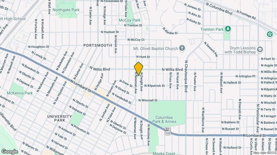 8309-8329 N Dwight Ave Map and Location Details