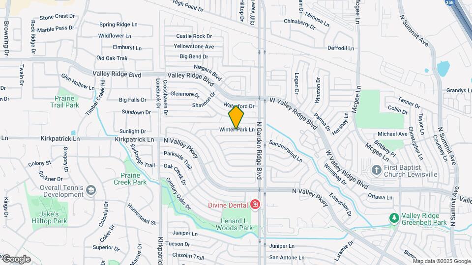 1534 Winter Park Ln Mapa y Detalles de la Ubicación