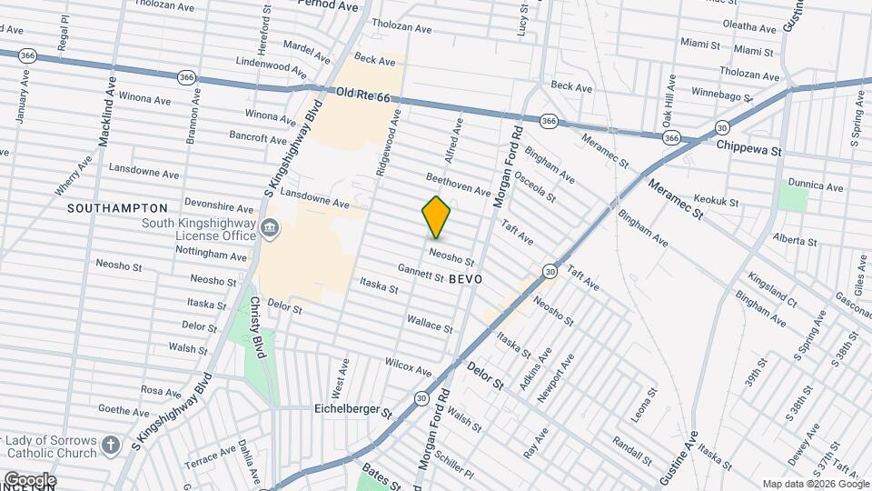 4363 Neosho St Map and Location Details