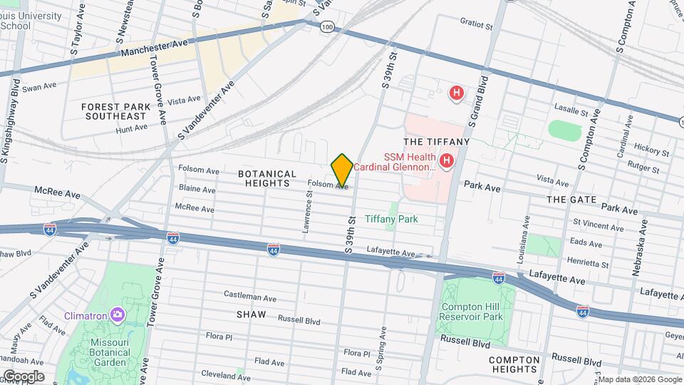 3920 Folsom Ave Map and Location Details