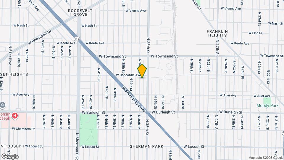 3270#B North 36th Street, 53216; #1612761 Map and Location Details