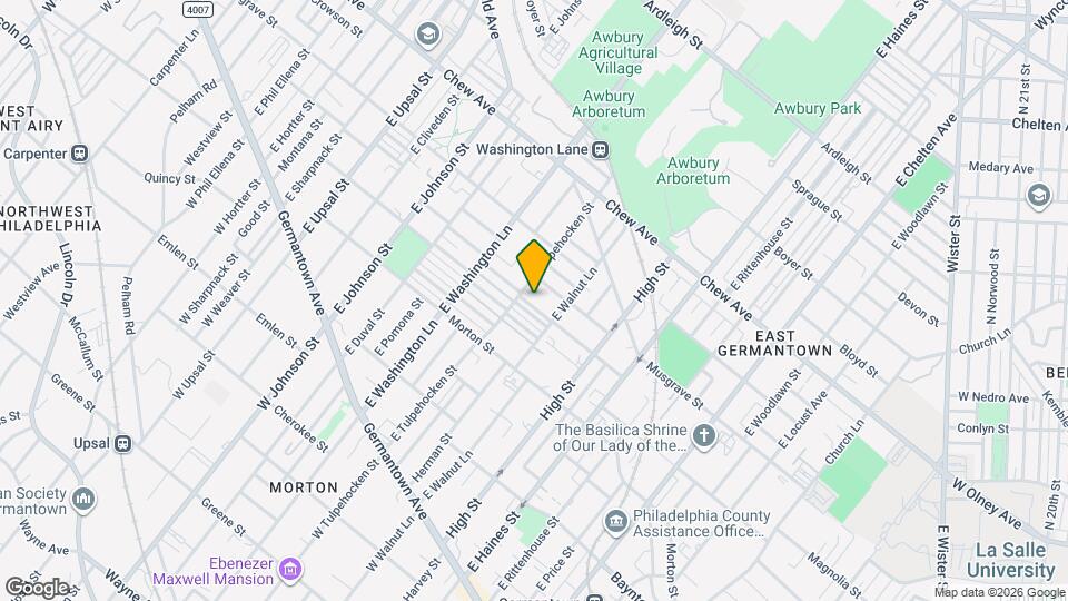 360 E Tulpehocken St, Unit A Mapa y Detalles de la Ubicación