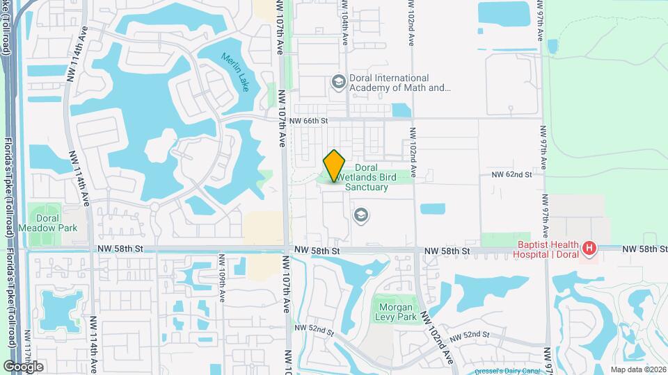 10445 NW 61 Ln. Map and Location Details