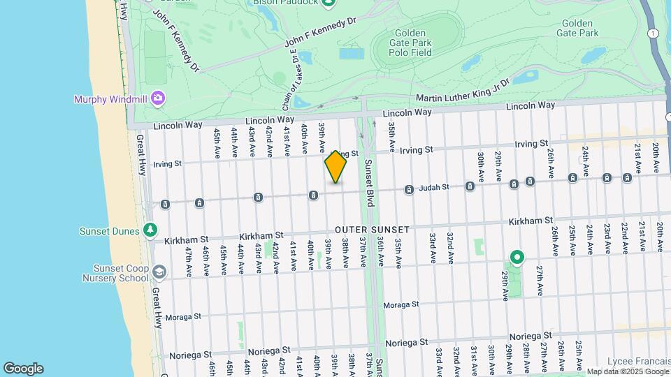 3320-3322 Judah St Mapa y Detalles de la Ubicación