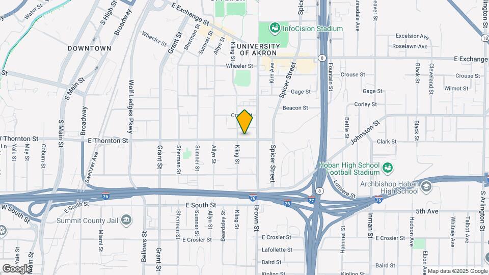 421 E Thornton St Mapa y Detalles de la Ubicación