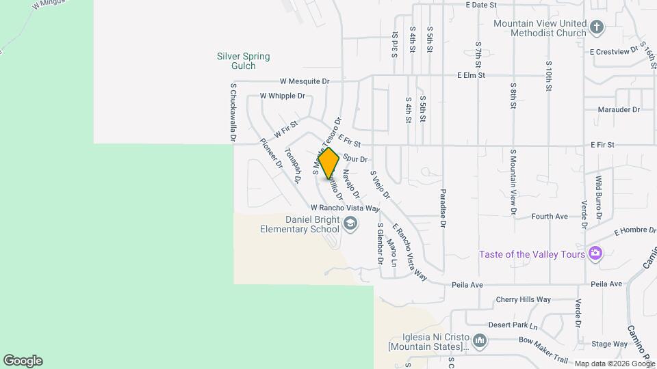 1324 S Ocotillo Dr Map and Location Details