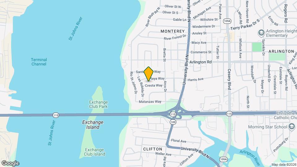 5325 Cresta Way Map and Location Details