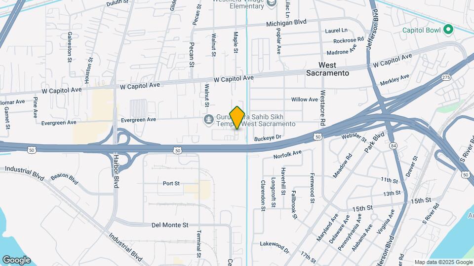 2125 Oakmont Way Map and Location Details