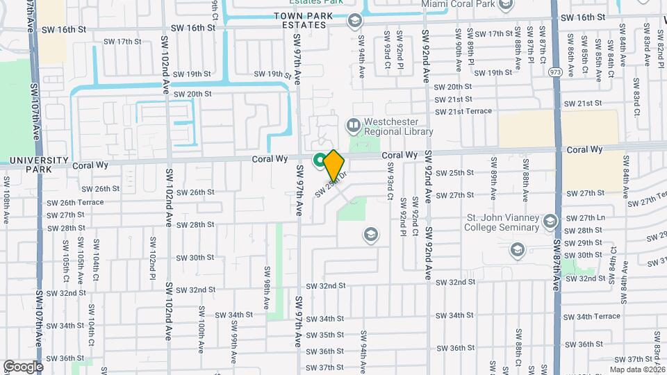 9500 SW 25th Dr Map and Location Details